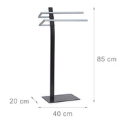 Portasciugamani universale da terra per bagno acciaio 85 cm 3213011
