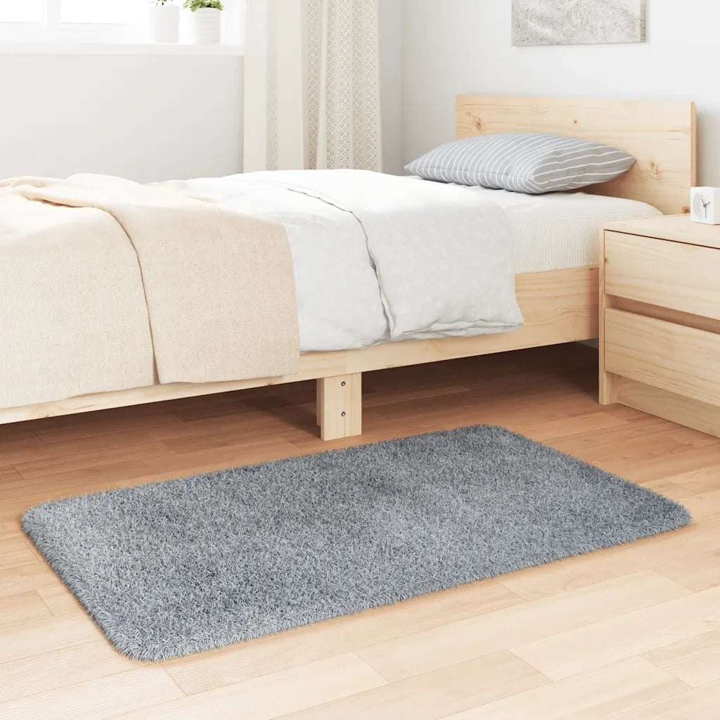 Tappeto Shaggy a Pelo Lungo NAVARRA Grigio Chiaro 60x100 cm 4102810