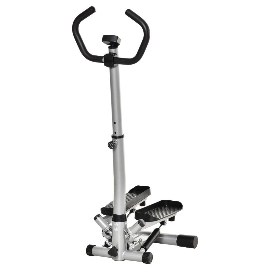 Cyclette stepper con manubrio per allenamento di gambe e glutei, schermo LCD, velocit¨¤ regolabile