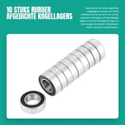 10 pezzi di cuscinetti a sfere in gomma sigillati 8x16x5mm per piccoli progetti