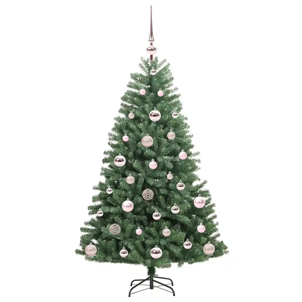 Albero di Natale Artificiale con Rami Pieghevoli Verde 120 cm 3395471