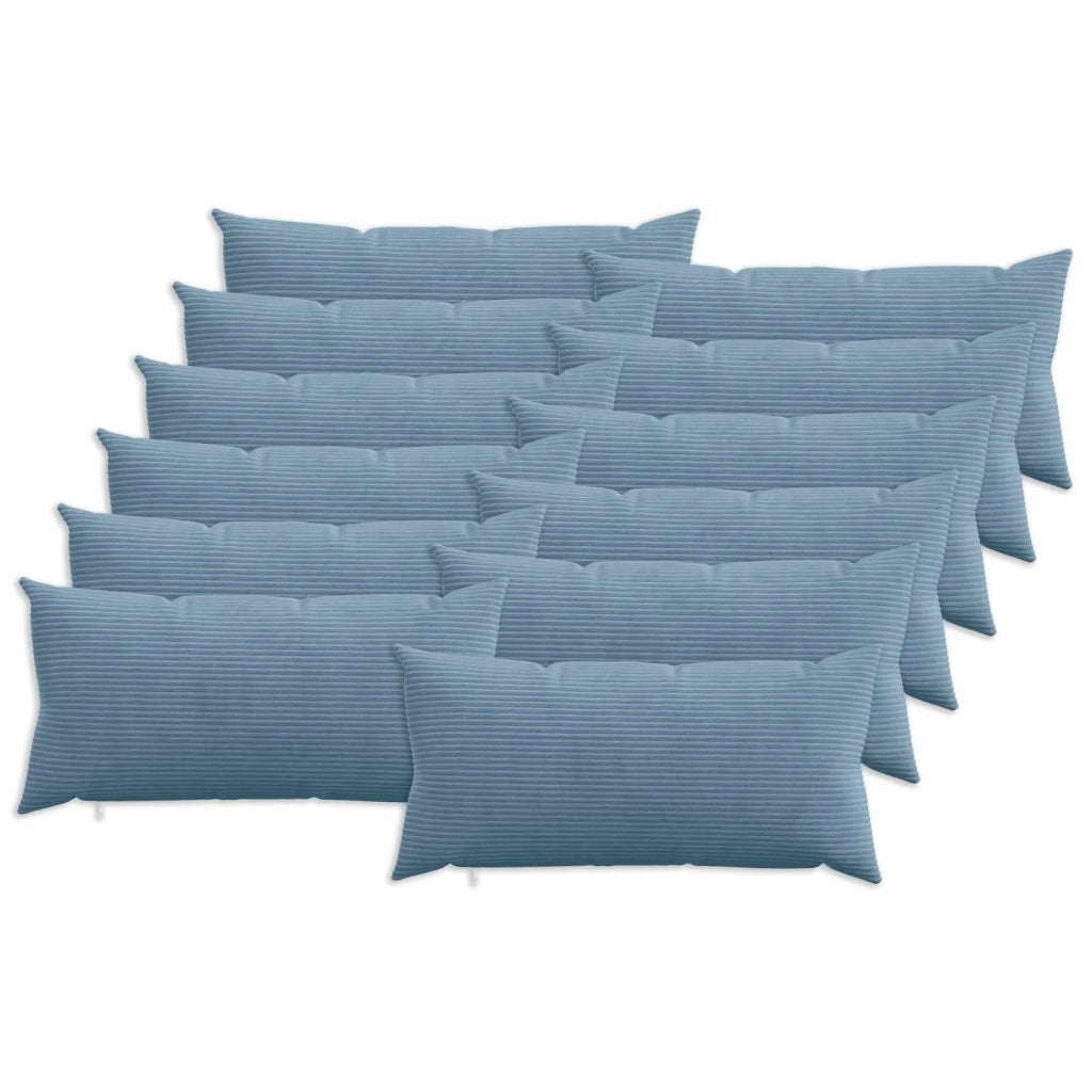 Federa 12 pcs HEERLEN Blu 40 x 80 cm corduroy 909918
