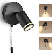 Lampada da Parete con Cavo - Lampada da Parete con Fiammifero per Interno - con Interruttore Dimmerabile - Industriale e Vintage - Lampada da Notte da Letto