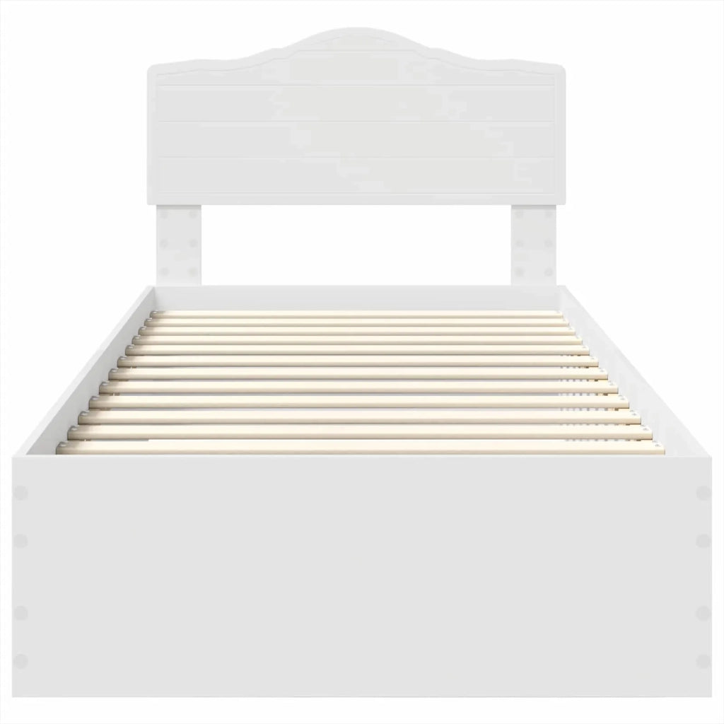 Struttura del letto Bianco 90 x 190 cm Legno multistrato