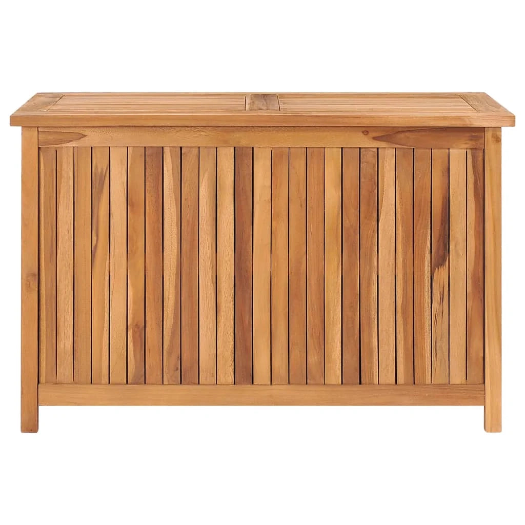 Cassetta portaoggetti per mobili da giardino 90 x 50 x 58 cm in legno massello di teak 02_0013054