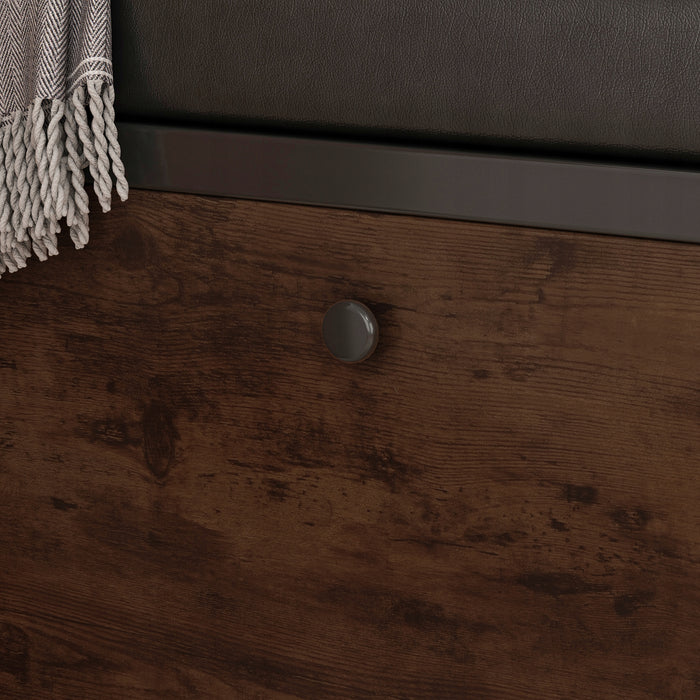 Armadio per scarpe con seduta, capiente, ripostiglio apribile, ripiano in legno, stile retrò