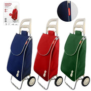 1 Pezzo Carrello Spesa Happy Shop 2 Ruote 3 Colori
