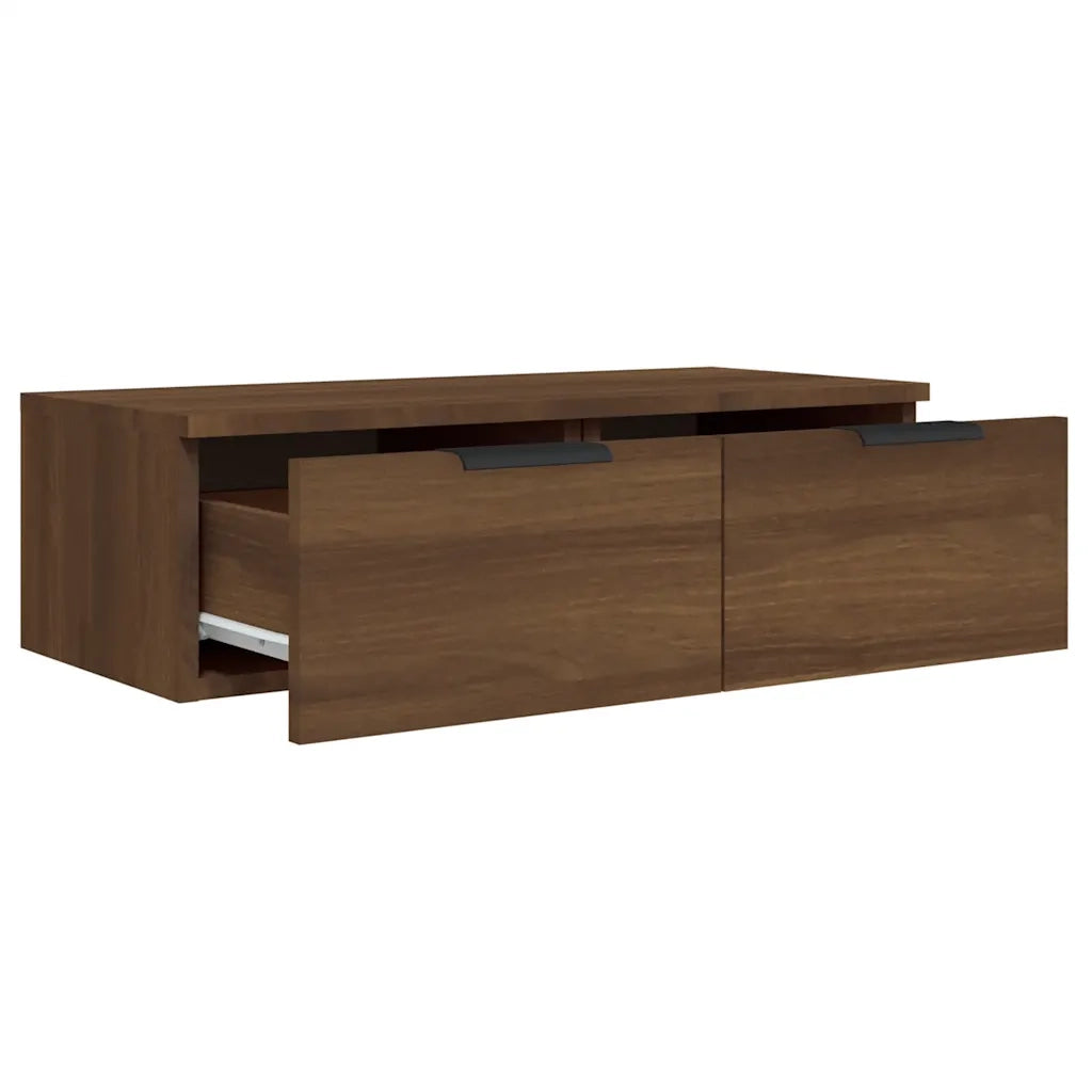 Armadietto a Muro Rovere Marrone 68x30x20 cm Legno Multistrato 817095