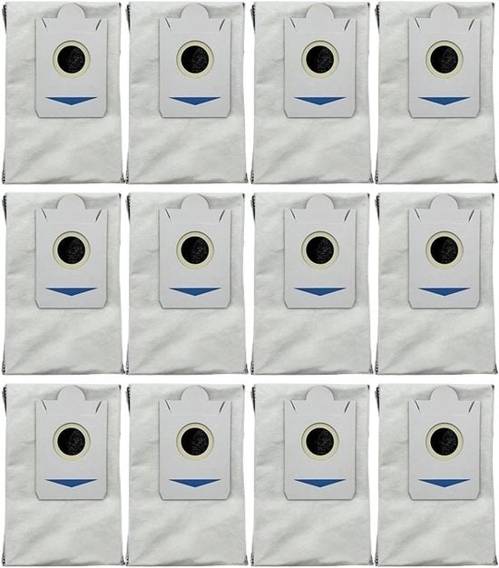 12 sacchi aspirapolvere Adatti per Ecovacs T30S / T30S PRO / X5 Omni / Deebot X2 Omni / X2 Pro robot - Accessori aspirapolvere - Sacchi aspirapolvere