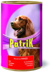 Bocconi per Cani ''Patrik'' Gusto Manzo Gr. 1250 12 Pezzi Morando