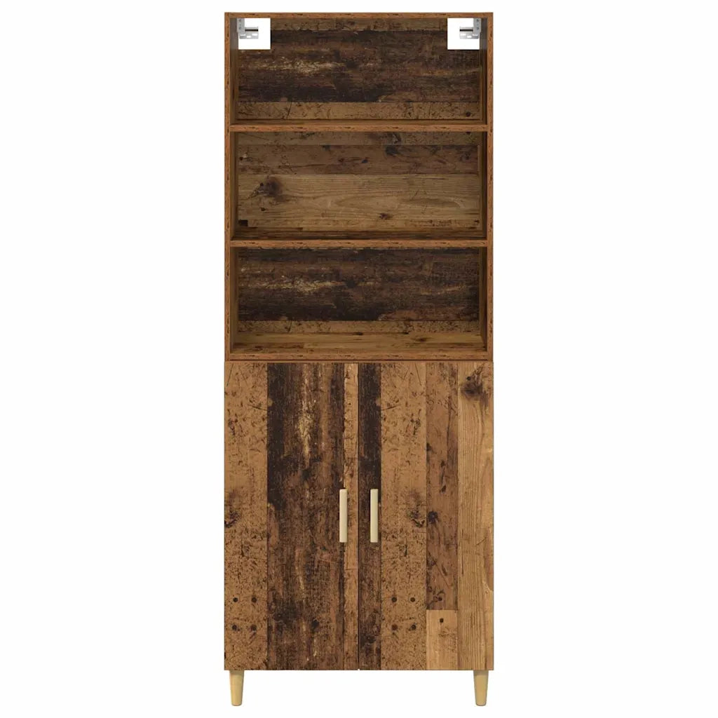 Credenza-Buffet-Armadio da cucina Legno vecchio 69,5 x 32,5 x 180 cm Legno multistrato 650465