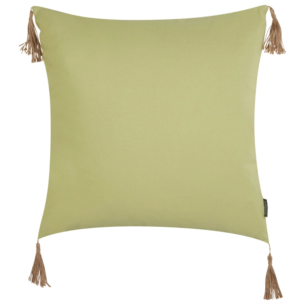 Set di 2 cuscini decorativi con motivo a tinta unita verde 45 x 45 cm stile moderno