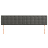 Testiera Grigio Scuro 200x5x78/88 cm in Velluto 346531