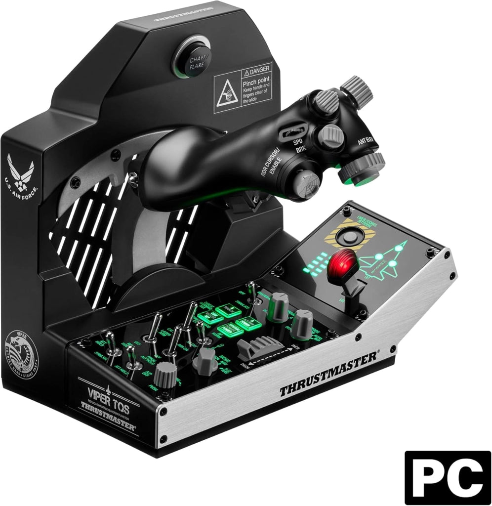Viper TQS Mission Pack per PC, Sistema Quadrante Manetta in Metallo, Manetta e Pannello di Controllo Inclusi, Precisione Effetto Hall