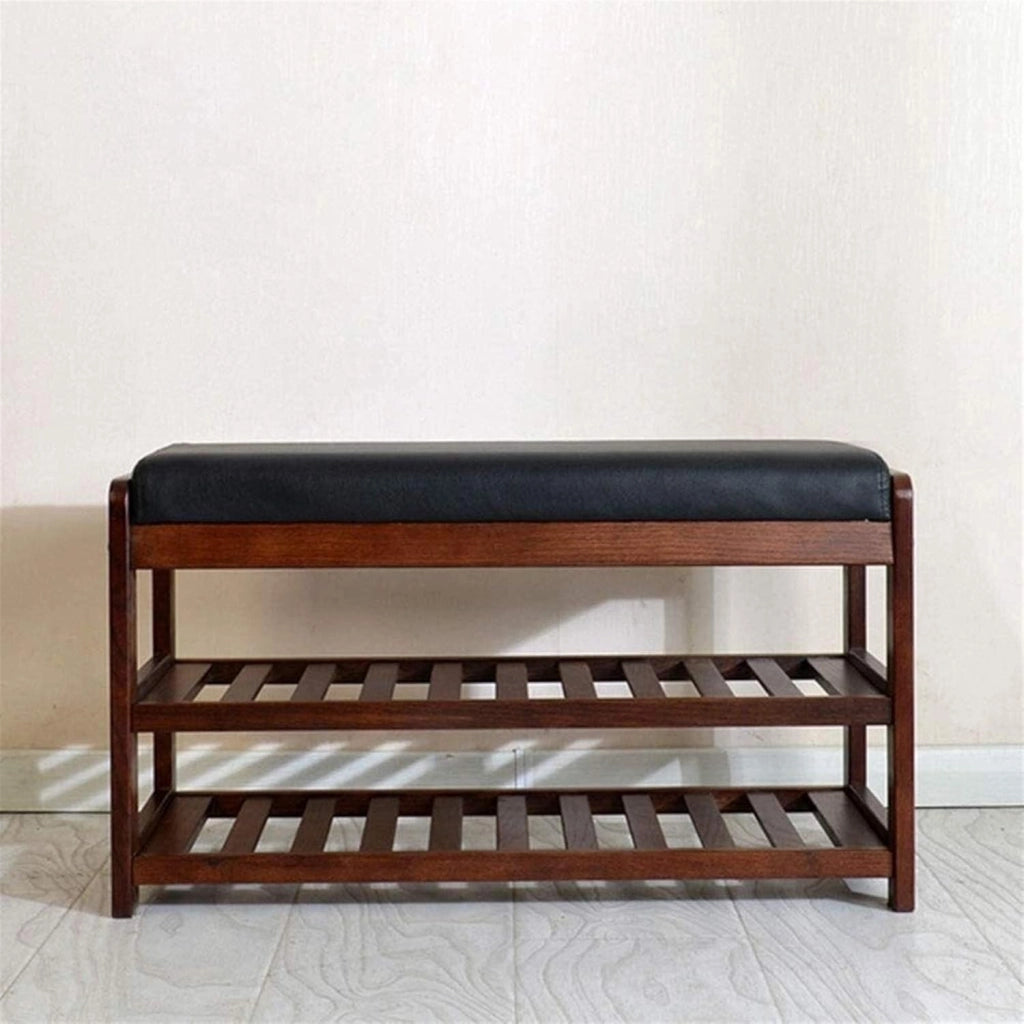 scarpiera Scarpiera per la casa Scarpiera Scarpiera Scarpiera in Legno Scarpiera a 2 Livelli con Cuscino del Sedile Camera da Letto Soggiorno Corridoio Scatola da Scarpe (Size : Large)