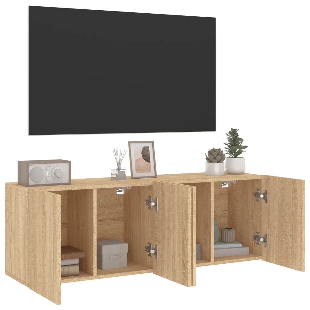 Mobili TV a Parete 2pz Rovere Sonoma 60x30x41 cm 836943