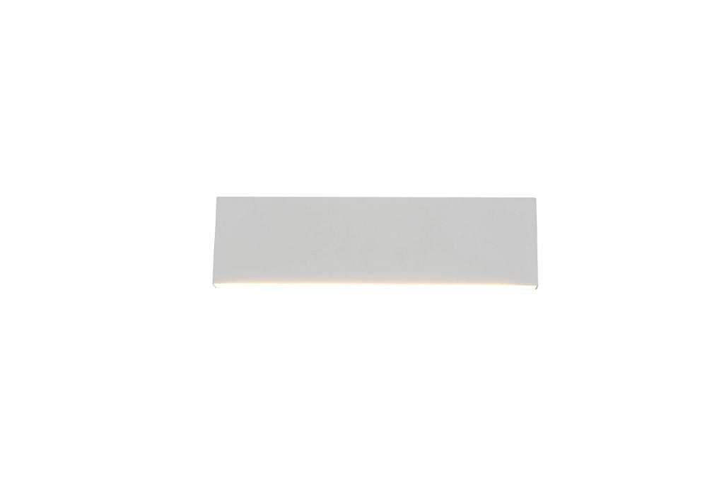 Applique da Interno a LED in Metallo Bianco Opaco