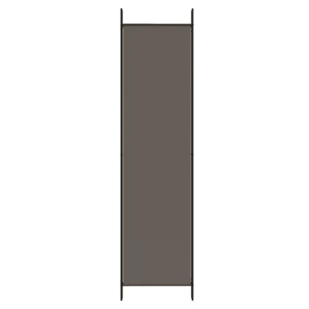 Divisorio a 6 Pannelli Antracite 300x200 cm Tessuto 350192