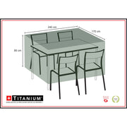 Copertura TITANIUM per tavolo rettangolare e sedie 240 x 170 x 85 cm