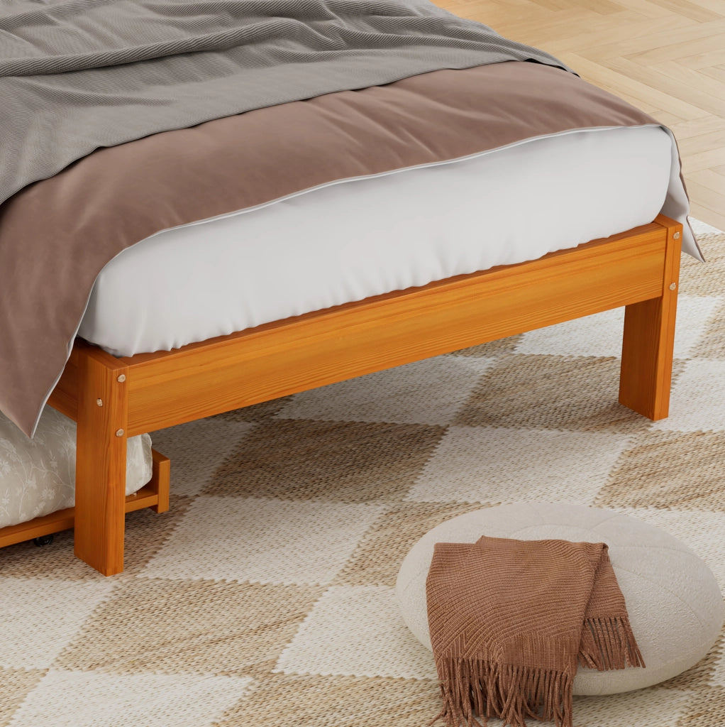 Letto in legno 90x200 cm con letto estraibile 90x190 cm