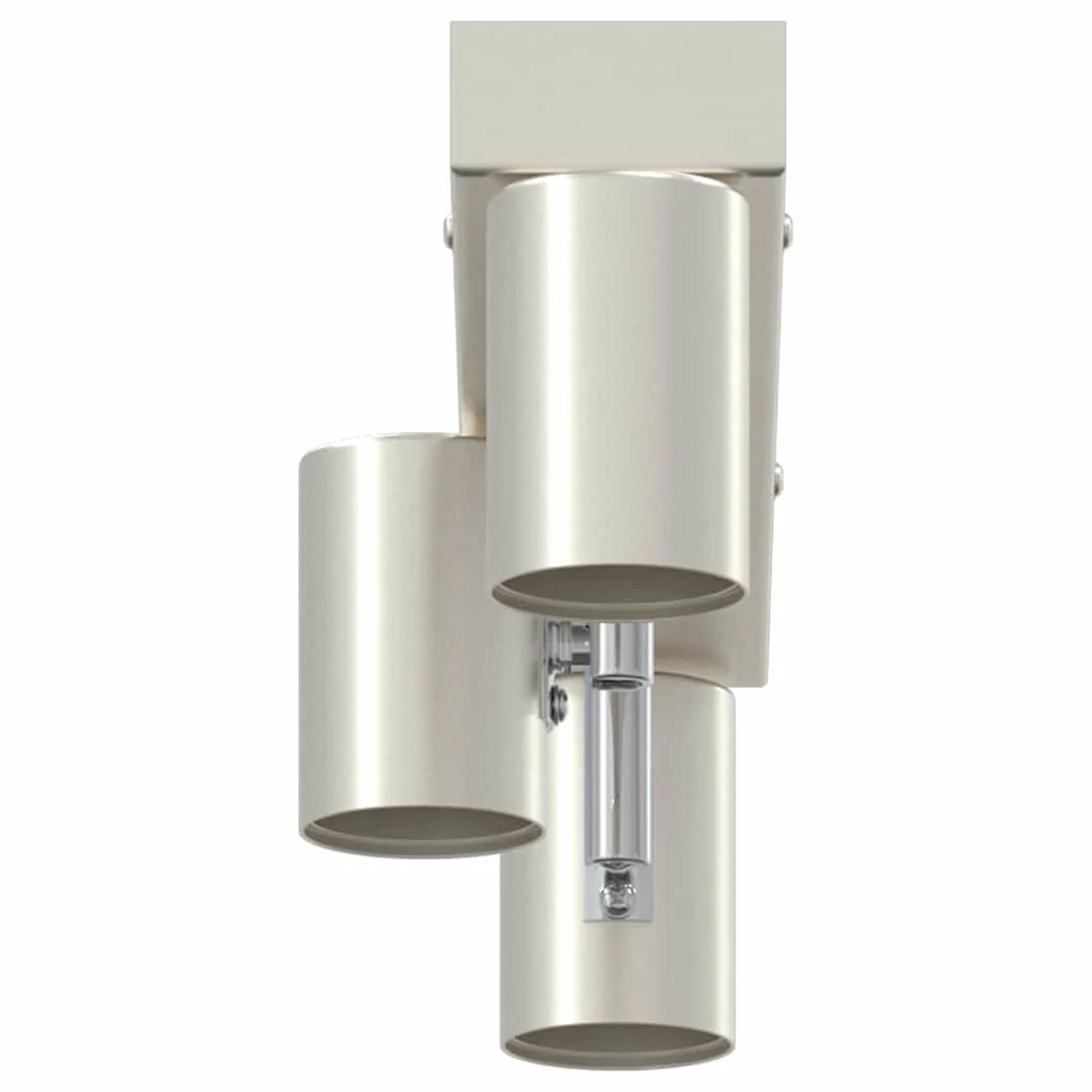 Faretto da soffitto moderno orientabile per interni 38 x 6,5 x 11,5 cm in metallo nichelato 02_0058293