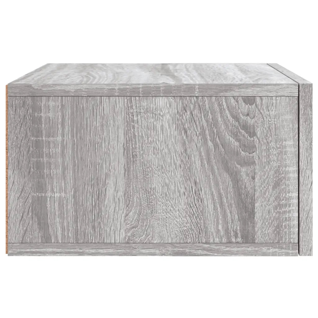 vidaXL Comodino a Muro Grigio Sonoma 35x35x20 cm