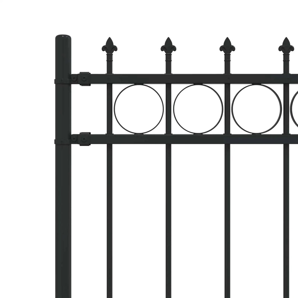 Recinzione da Giardino | Recinzione a anello con picchetti HORST Nero