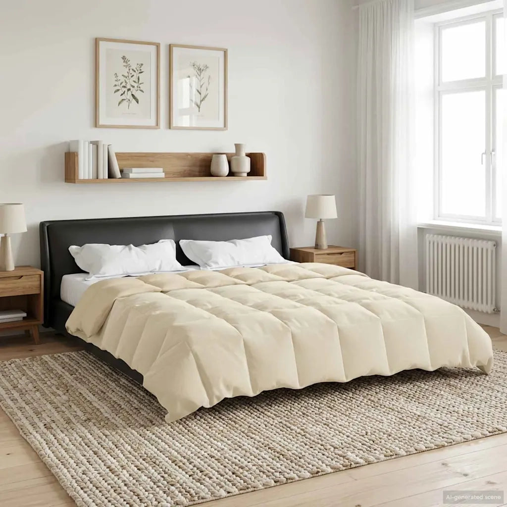 Piumone Completo Annuale Crema 200 x 220 cm Microfibra 42026069