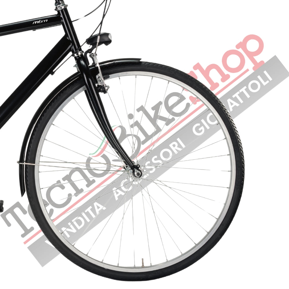 Bicicletta City Bike Trekking Uomo MBM Touring M 28" 6V-Nero(Black)