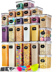 Organizzatore a prova di aria per contenitore da cucina in plastica - 25 parti - per muesli farina caffè - 28l 2l 14l 08l Contenitori di magazzino