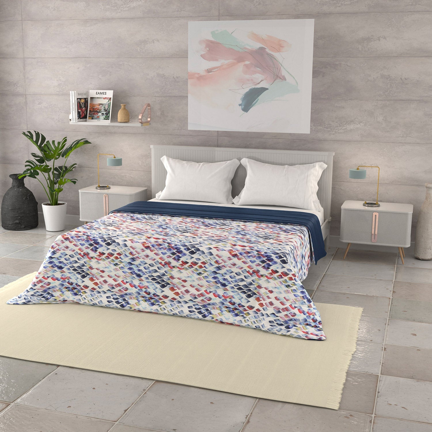 Trapuntino Singolo 100gr con Stampa in Microfibra Lena