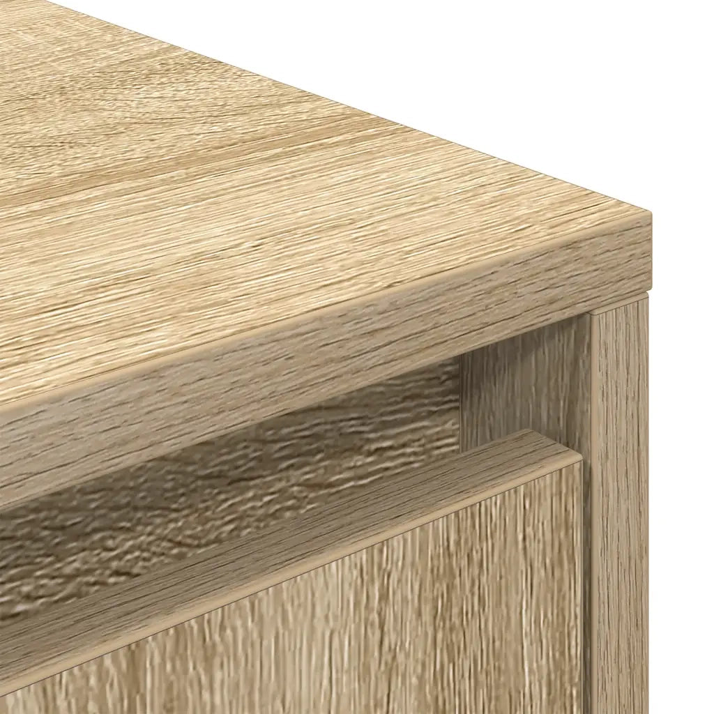 vidaXL Mobile Porta TV con Luci LED Rovere Sonoma 100x41x50 cm