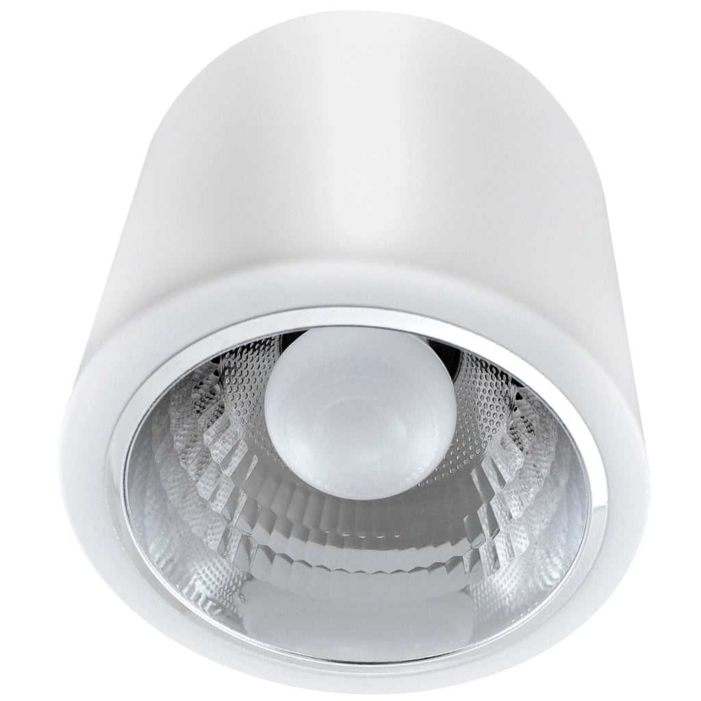 Plafoniera a soffitto rotonda bianca metallo E27 Polux 307194