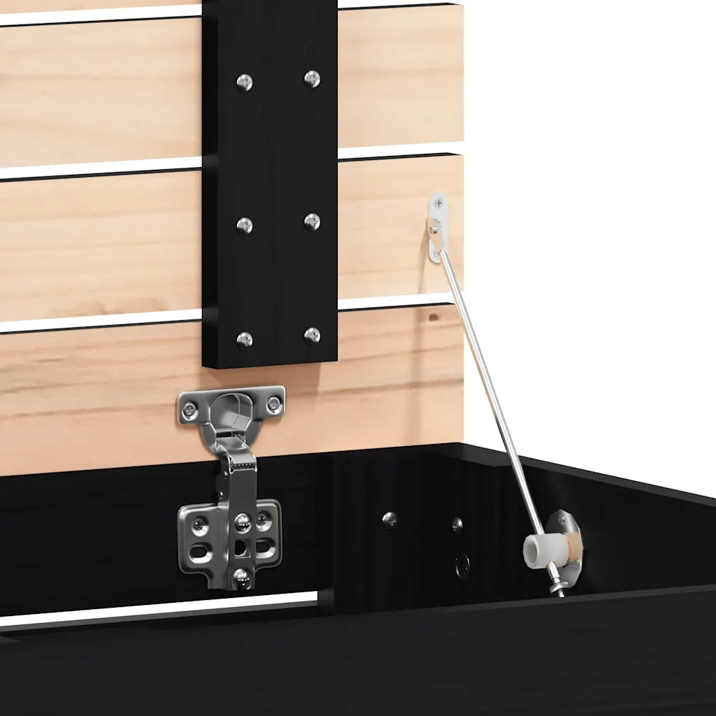 Cesto per Bucato 88,5x44x76 cm Legno Massello Pino 833333