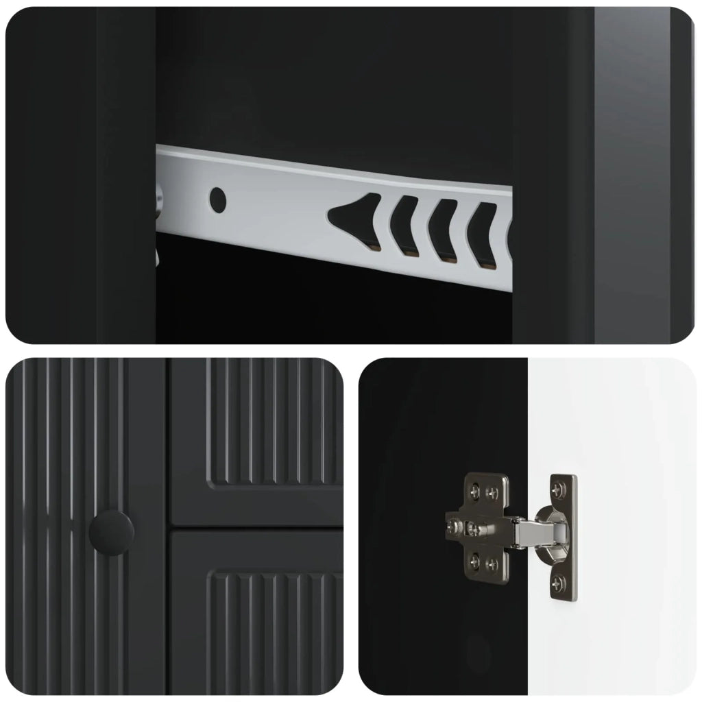 Credenza Nero 89 x 34,5 x 60 cm Legno ingegnerizzato 893966
