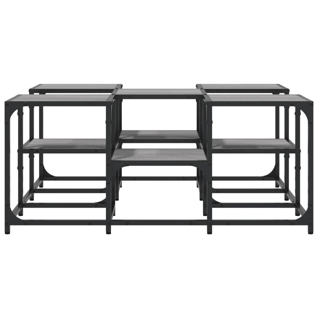 Tavolino da Salotto Grigio Sonoma 91x91x40 cm Legno Multistrato 839076