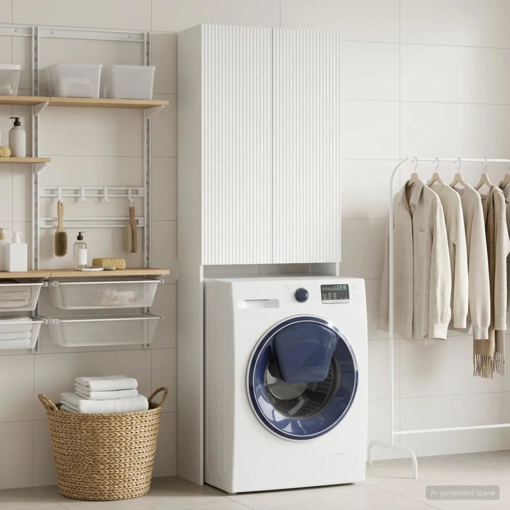 Mobile Bagno ARNHEM Bianco 66 x 25,5 x 190 cm 896695