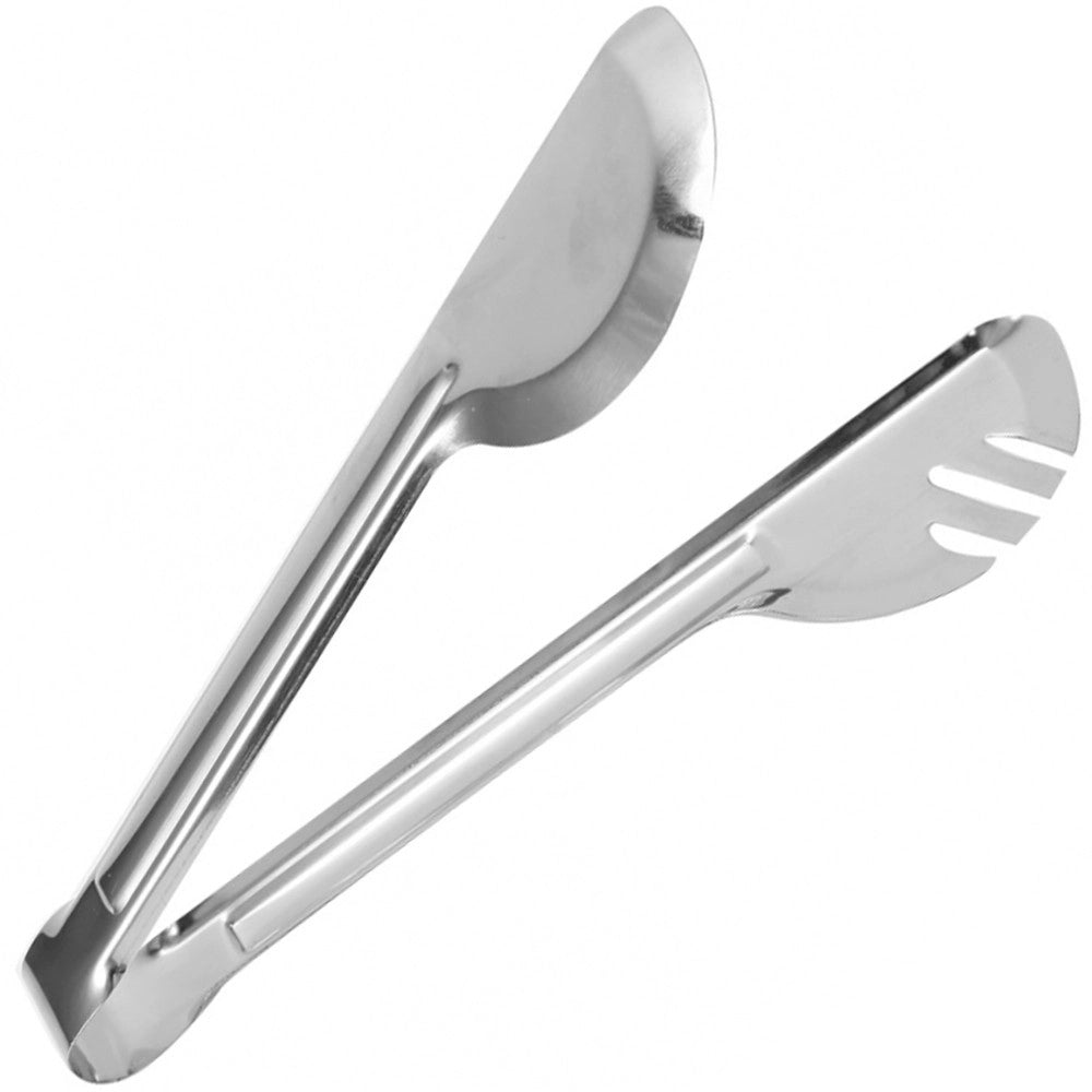 Trade Shop - Pinza Per Arrosto In Acciaio 24cm Clip Maniglia Utensili Da Cucina Pasta Insalata -