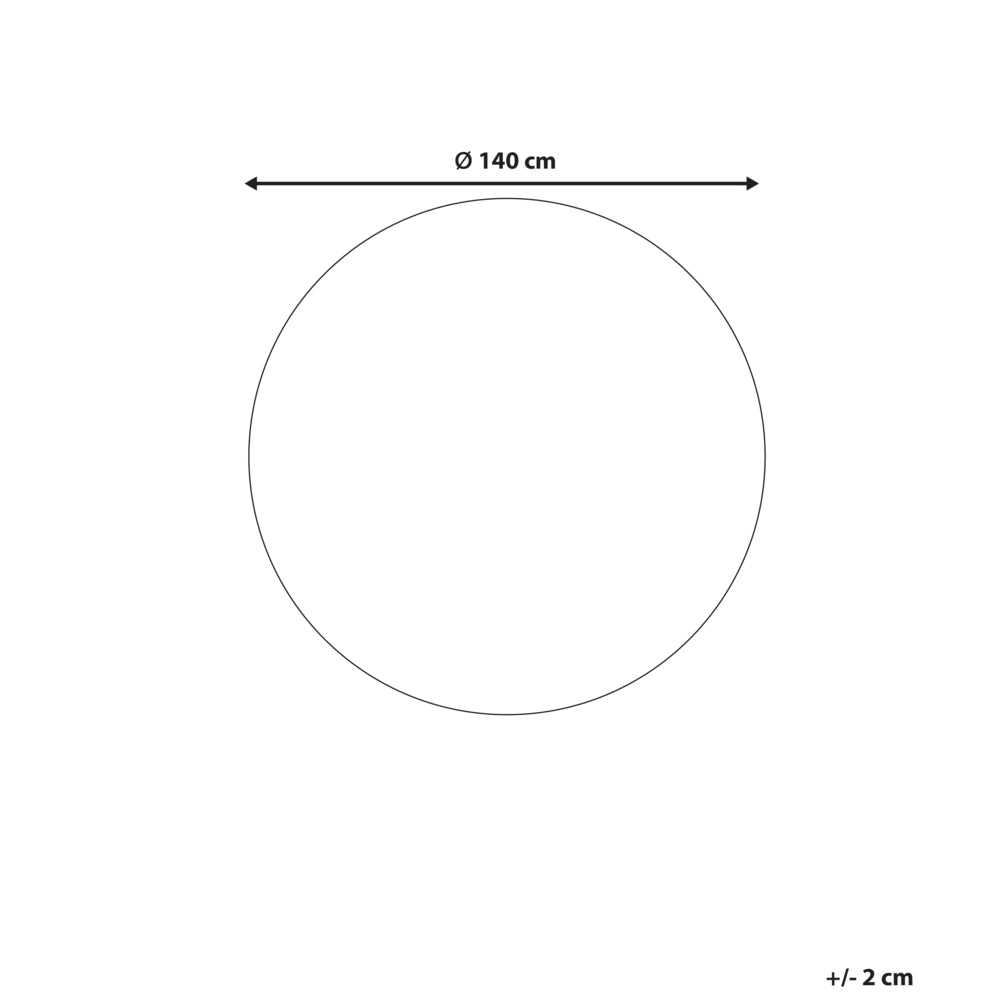 Tappeto in poliestere a pelo lungo tuftato a macchina 140 cm beige sabbia stile moderno