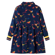 Abito da Bambina a Maniche Lunghe Blu Marino 116 CFW8079098