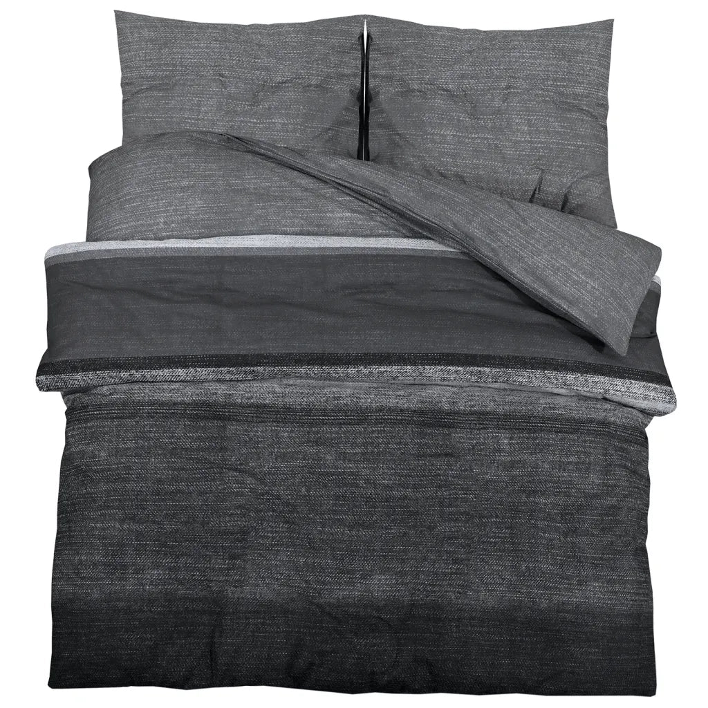 Set Copripiumino Grigio Scuro 200x200 cm in Cotonecod mxl 111895