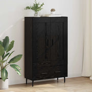 Credenza Rovere Nero 69,5 x 31 x 115 cm Legno multistrato 882579