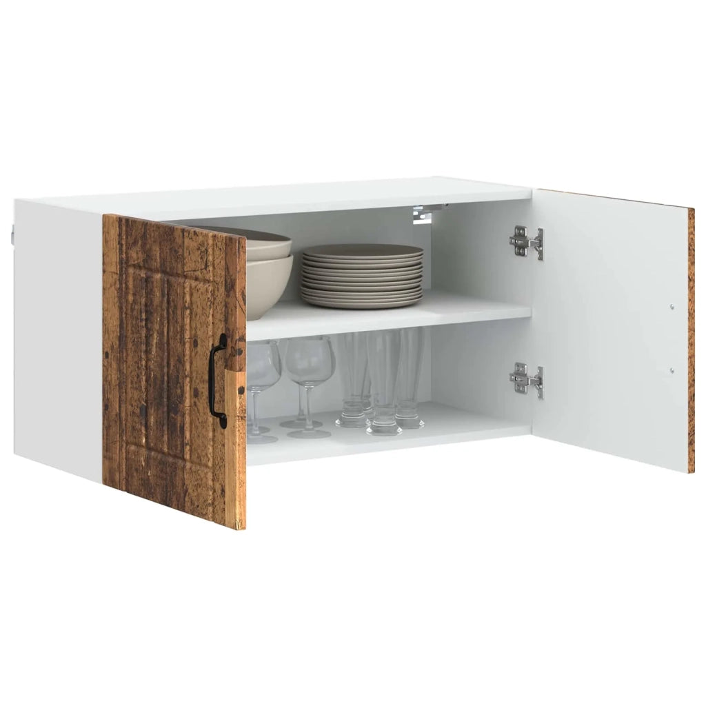 Pensile da cucina | Armadietto a muro LUCCA Legno antico 80 x 31 x 40 cm