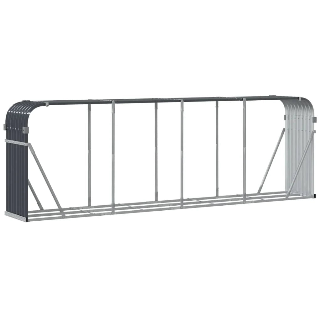 Portalegna 300 x 45 x 100 cm acciaio zincato antracite 02_0043769
