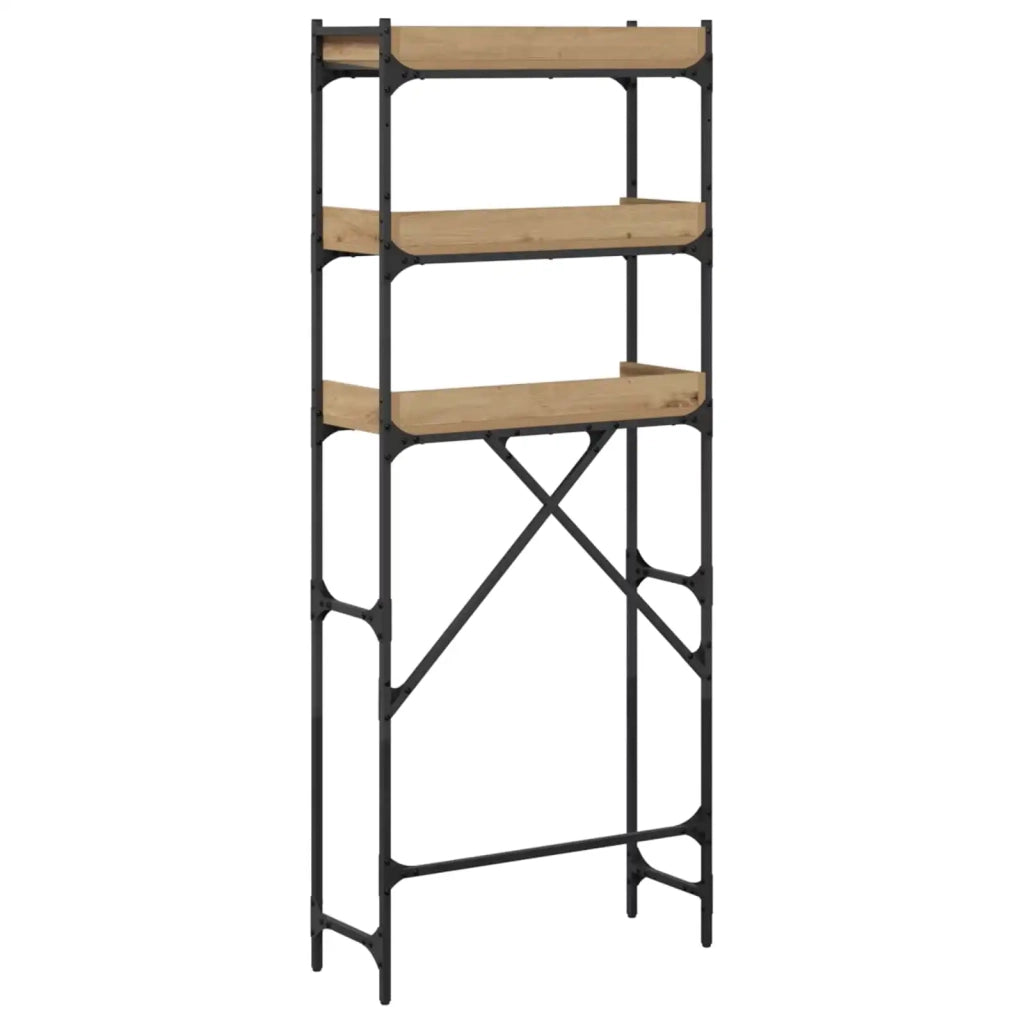 Mensola per lavatrice Rovere artigianale 67 x 25 x 163 cm 883551