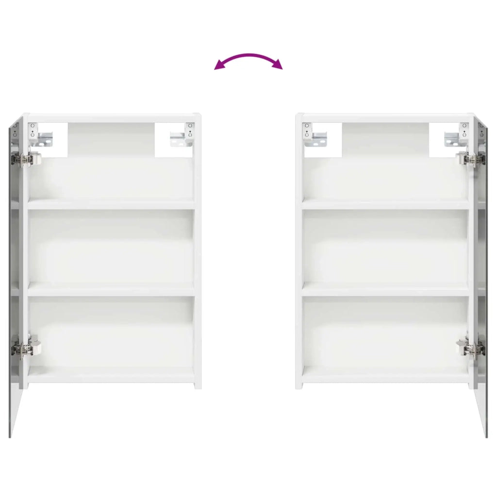 Mobiletto per specchio da bagno Bianco 40 x 10,5 x 60,5 cm 889023