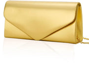 Borsa a Tracolla in Pelle con Cinturino Rimovibile, Borsa Enveloppe Elegante per la Sera, Borsa a Tracolla Enveloppe Modulare, Piccola Borsa a Spalla per Matrimonio, Festa, Prom, Appuntamento, Cene, 22 x 11 x 5 CM