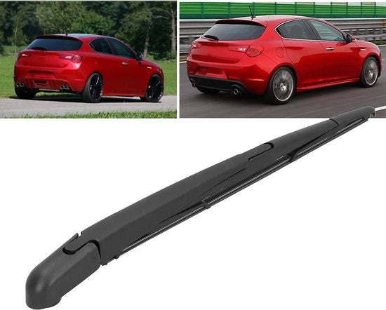 Set di Lamette per Parauristianali - Set di sostituzione di alta qualità - Adatto per Alfa Romeo Giulietta - Incluso braccio e lametta - Duraturovane