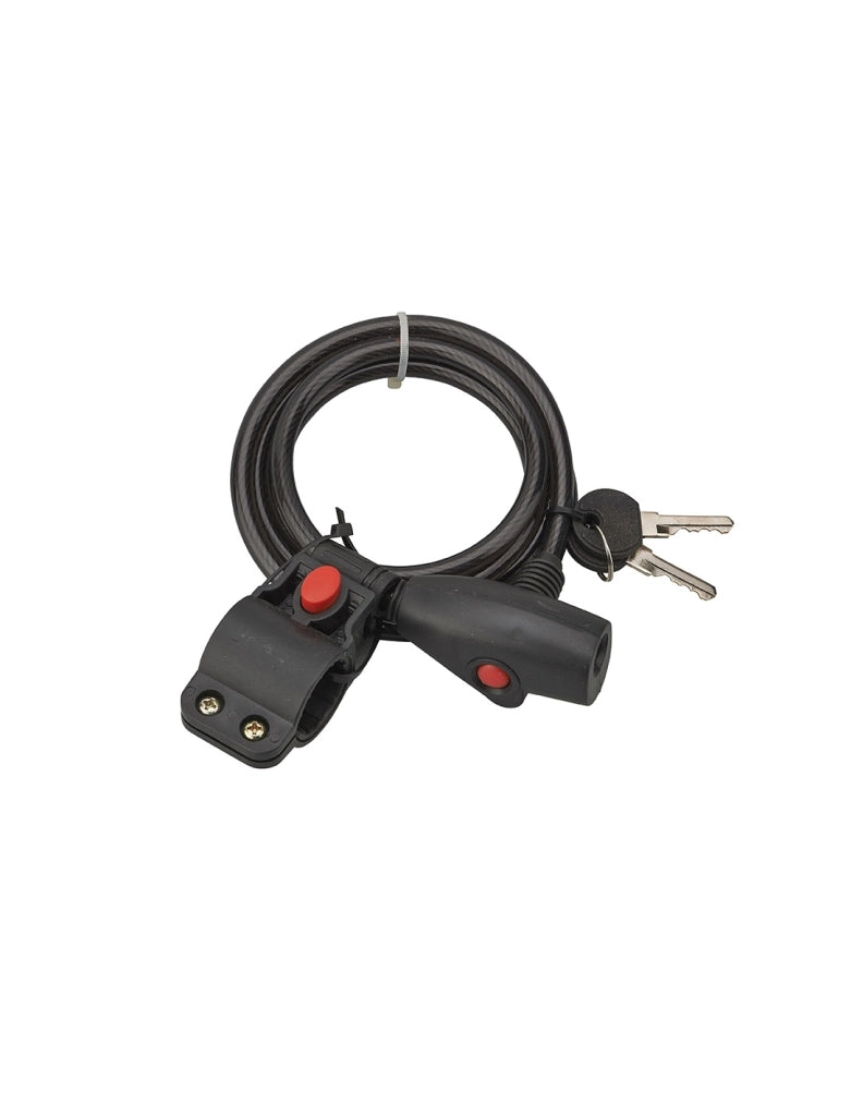 Antifurto a cavo Ø 8 mm, lunghezza 1,50 m, con supporto, 2 chiavi – THIRARD