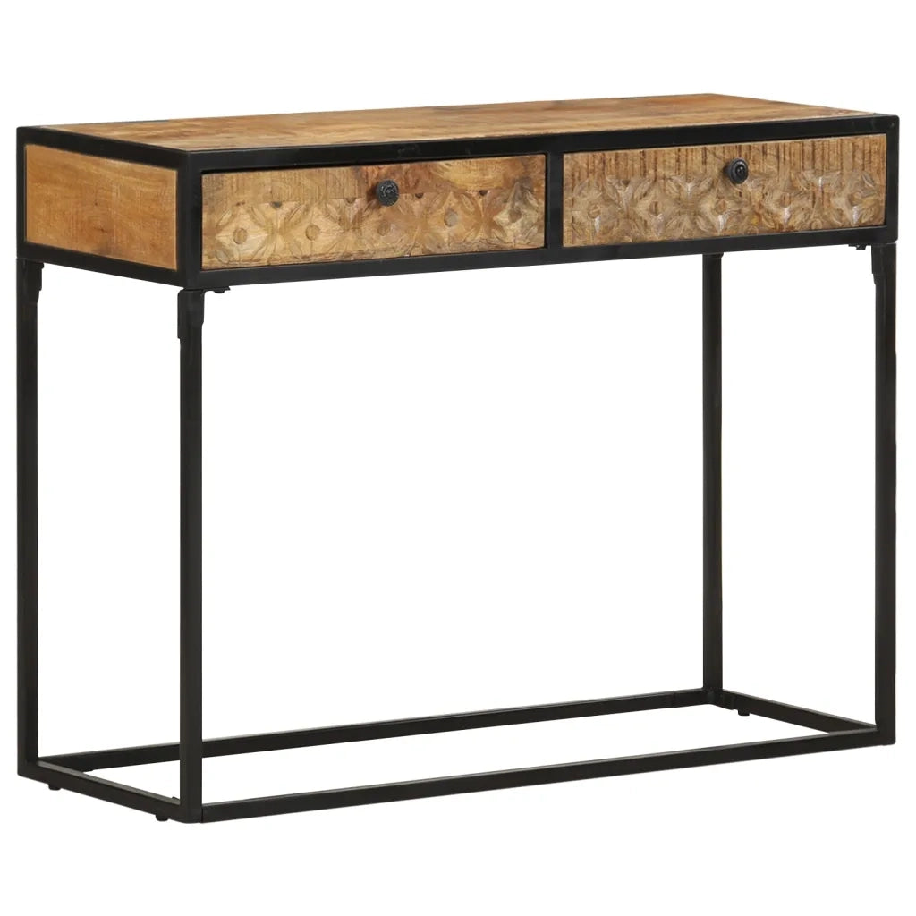 Tavolo Consolle 100x35x75 cm in Legno Massello di Mango cod mxl 54784